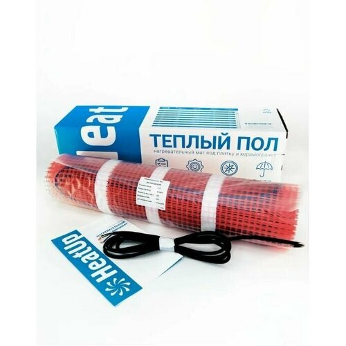 Теплый пол электрический HeatUp под плитку 4 м2 600 Вт нагревательный мат двухжильный с экраном 2351₽