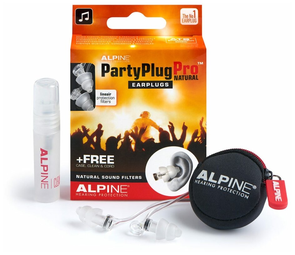 Беруши для концертов и фестивалей PartyPlug Pro, Alpine Hearing Protection