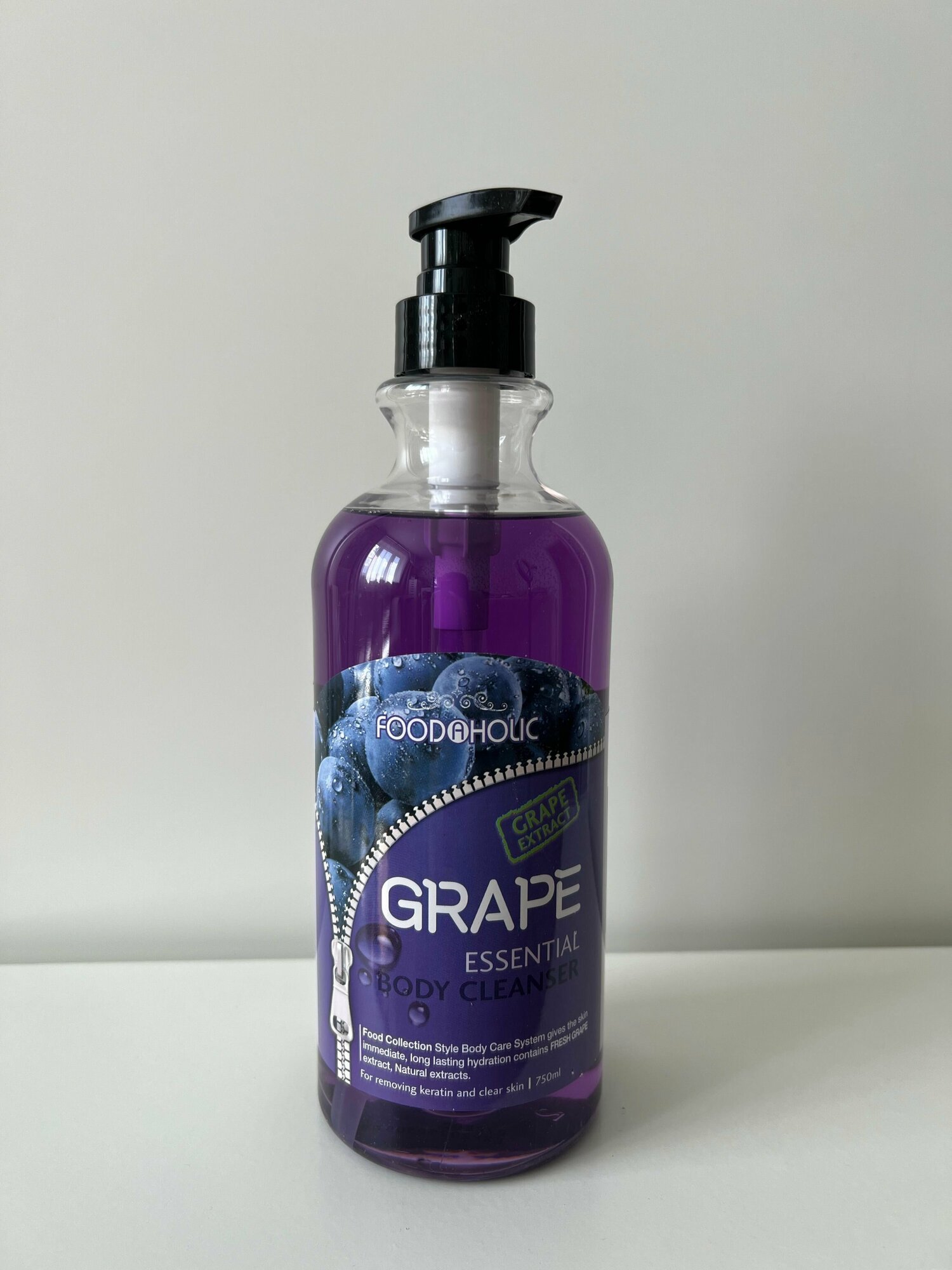 Гель для душа Food A Holic с экстрактом винограда 750мл - фото №10
