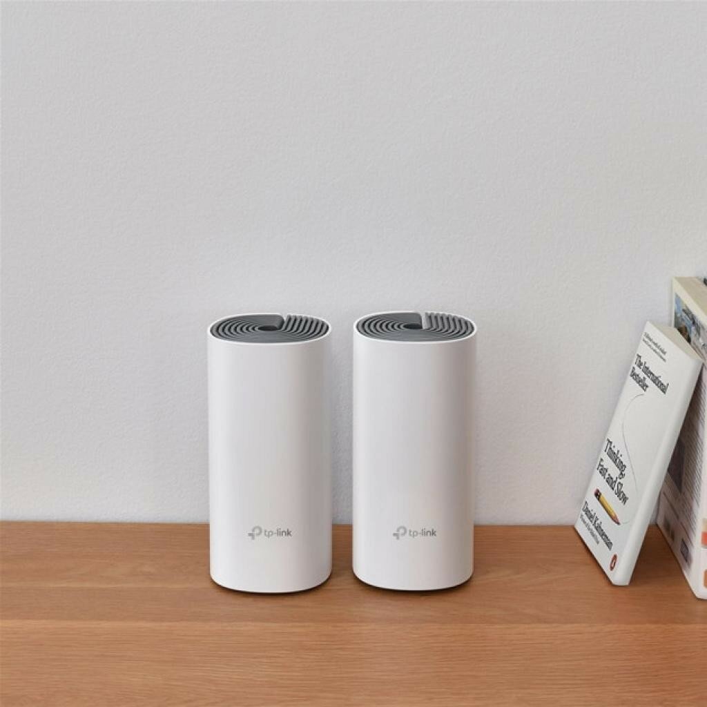 Бесшовный Mesh роутер TP-LINK Deco E4, белый, 2 шт. в комплекте [deco e4(2-pack)] - фото №3