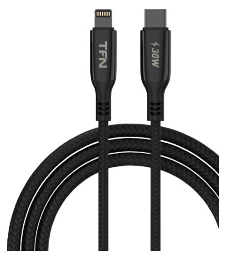 Кабель TFN Forza, USB A (m), USB Type-C (m), 1м, черный [tfn-cusbcusb5a1mbk] - фото №3