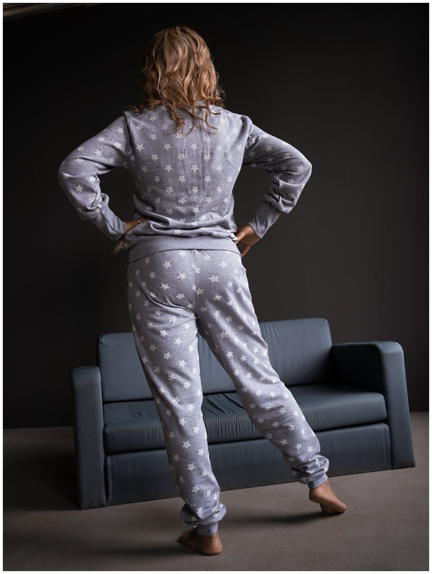 Пижама женская со штанами из футера Омега 58 - фотография № 5