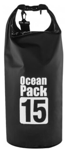 Водонепроницаемая сумка, Мешок для хранения Nonstopika Ocean 15л, туристический рюкзак, черный