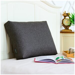 Фото Большая диванная подушка, подушка для кровати, для дивана Рогожка 63*45 см
