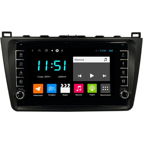 Штатная магнитола Zenith Mazda 6 2008-2012, Android 10, 4/64GB