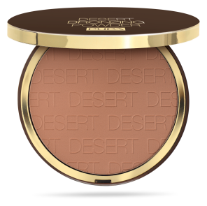 Компактная пудра оттенка охры Pupa DESERT BRONZING POWDER тон 003 Светлый янтарный