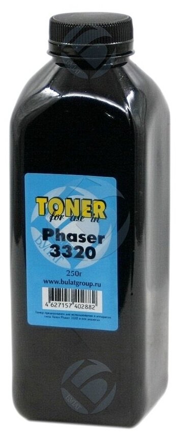 Тонер булат Phaser 3320 для Xerox Phaser 3320, WC3325 (Чёрный, банка 250 г)