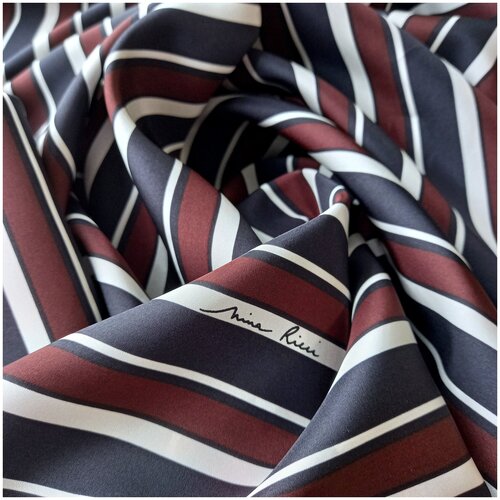 Ткань шелк 100% в полоску, Италия, 0.5 м * 136 см.