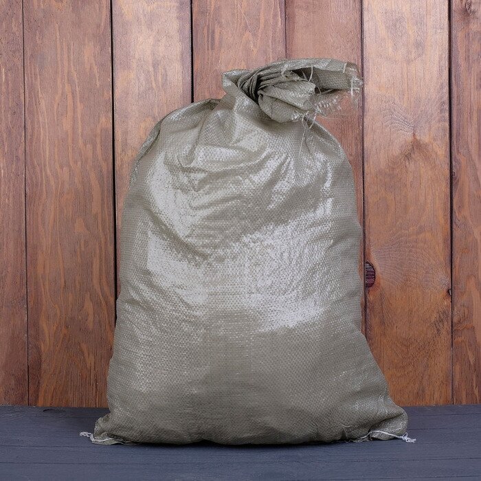 Мешок ПП, 55 × 105 см, на 50 кг, зелёный - фотография № 1