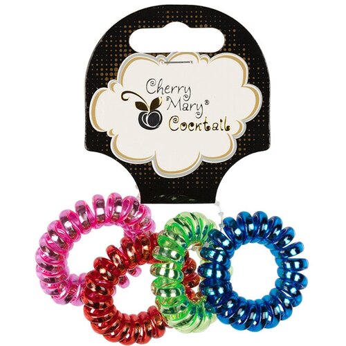 CHERRY MARY V/R6114 Набор резинок для волос 4 шт №04 ассорти