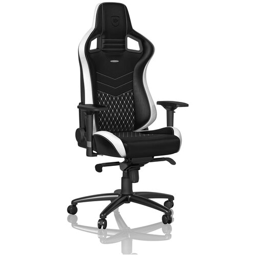 Кресло игровое Noblechairs EPIC Real Leather Black/White/Red