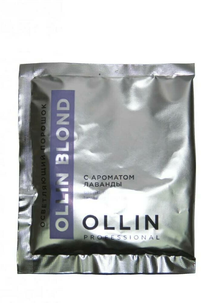 OLLIN Professional Осветляющий порошок с ароматом лаванды Blond, 30 мл, 30 г