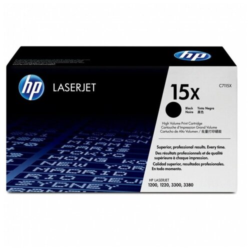 Картридж HP 15X, черный / C7115X картридж ds c7115x 15x повышенной емкости