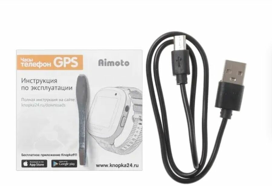 Детские умные часы с GPS Aimoto Start 2 (Черный) - фотография № 10