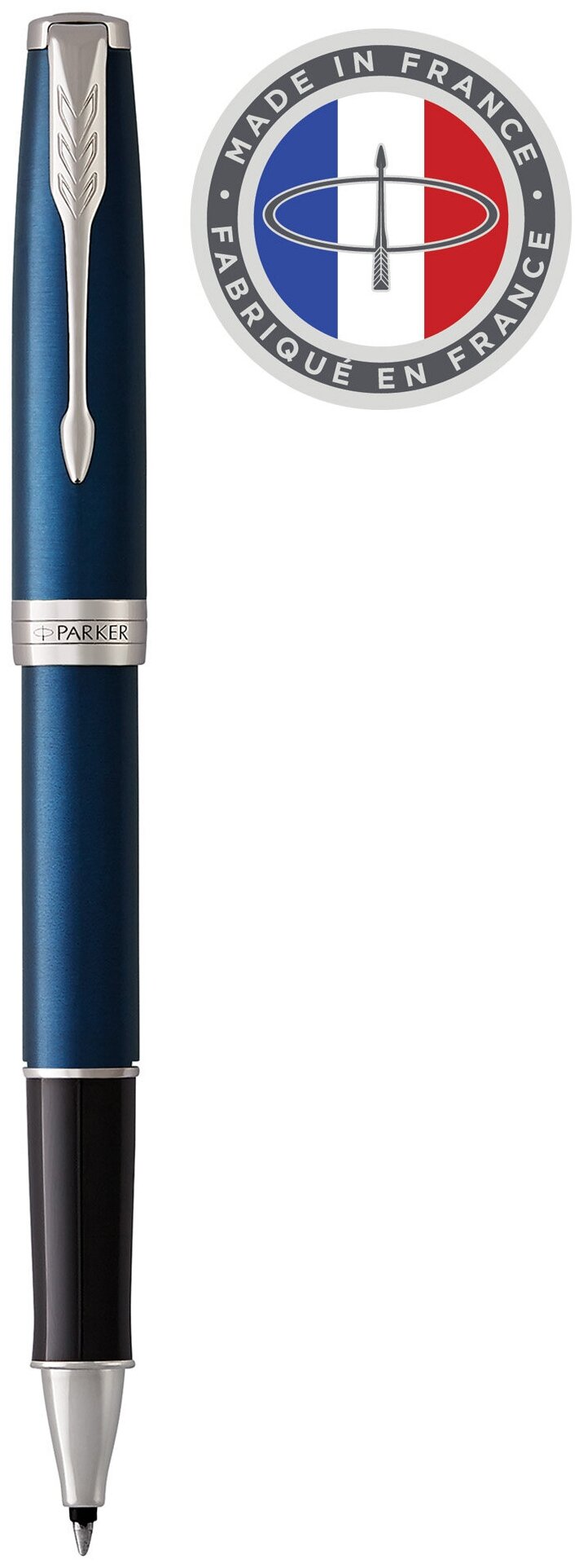Ручка-роллер Parker "Sonnet Subtle Blue СT", черная, 0,8мм, подарочная упаковка