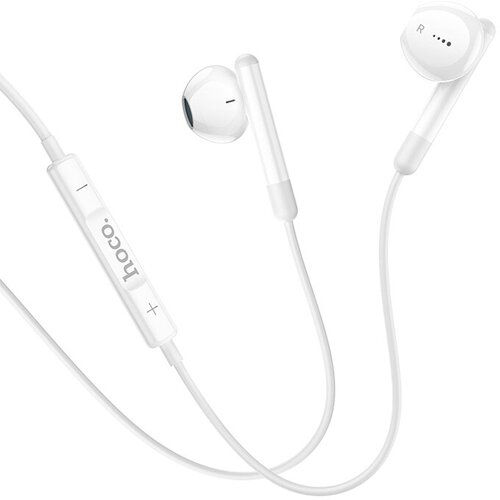 Наушники M93, Type-C, Wire control earphones with microphone, HOCO, белый наушники hoco m102 ingenious universal earphones with microphone white