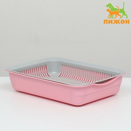 Лоток с сеткой 3 34 х 255 х 7 см серыйрозовый 513₽