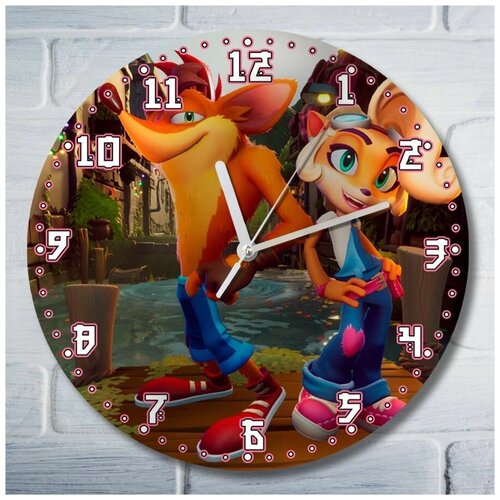 Настенные часы УФ игры Crash Bandicoot 4 Its About Time - 6323