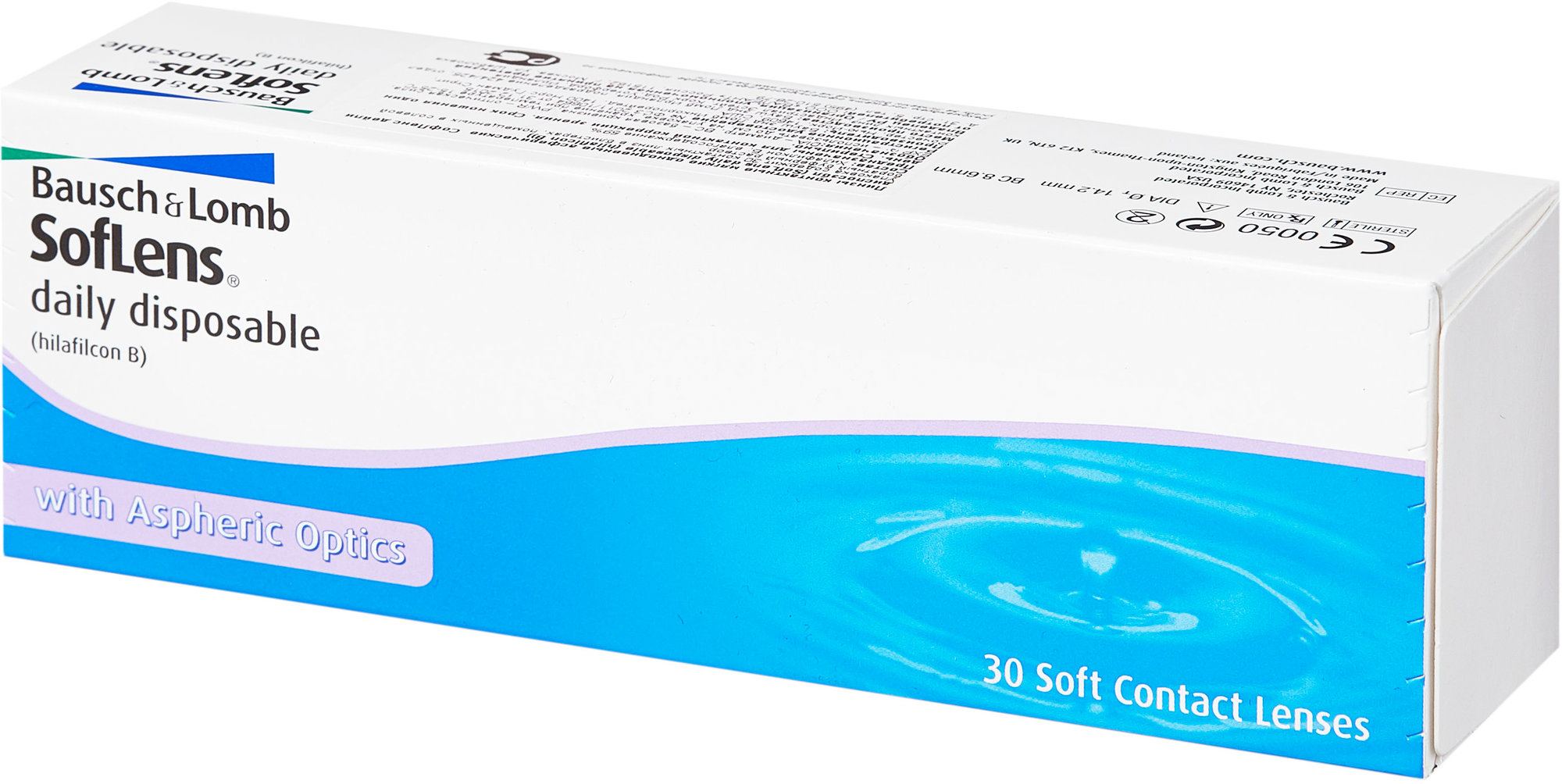 Контактные линзы Bausch & Lomb Soflens Daily Disposable, 30 шт., R 8,6, D -8,5, 1 уп.