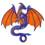 Пазл фигурный «Храбрый дракон», размер S - изображение