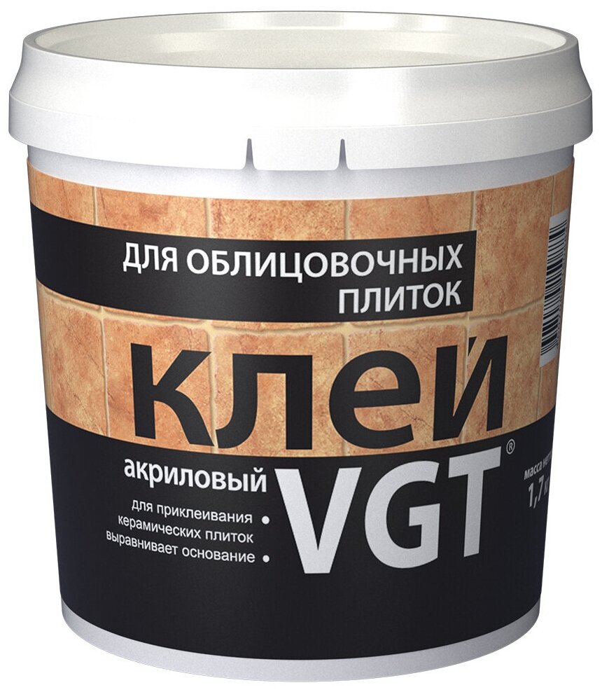 Клей акриловый для облицовочных плиток VGT (1,7кг)