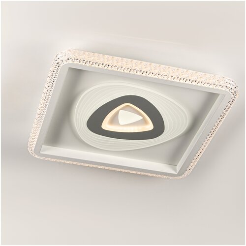 Светильник потолочный светодиодный Maestro De Luce MDL81077/500B белый 110W+16W 490х490х65 Подсветка RGB Пульт ДУ