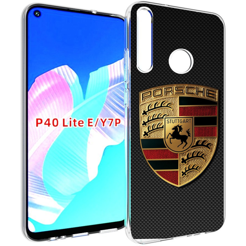 Чехол задняя-панель-накладка-бампер MyPads порш porsche 1 для Huawei P40 Lite E/Huawei Y7p/Honor Play 3/Enjoy 10 противоударный