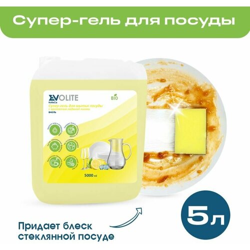Средство для мытья посуды Биоль Evolite HoReCa, с ароматом Ледяной лимон, 5л