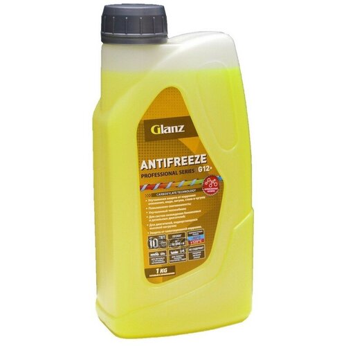 Антифриз Glanz Antifreeze Professional Series G12++ Готовый -40c Желтый 1 Кг Gl-013 GLANZ арт. GL-013