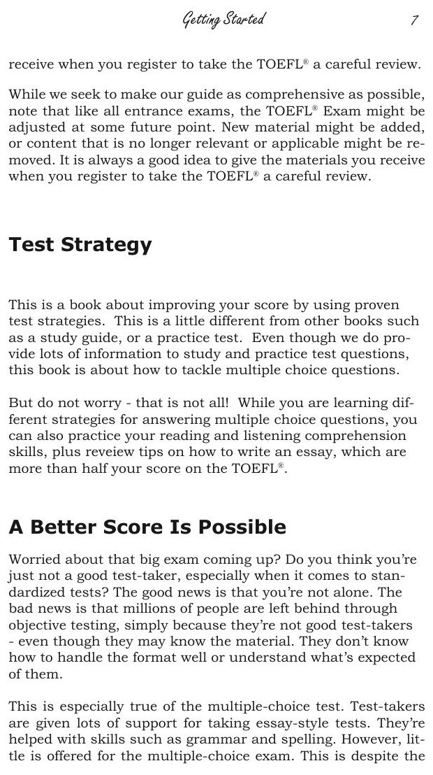 TOEFL Test Strategy (Complete Test Preparation Inc.) - фото №7