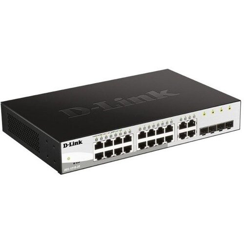 D-Link DGS-1210-20/F2A Настраиваемый коммутатор WebSmart с 16 портами 10/100/1000Base-T и 4 комбо-портами 100/1000Base-T/SFP