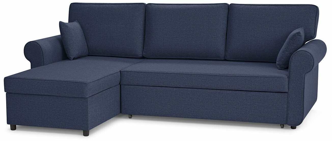 Угловой диван-кровать Hoff Рейн, универсальный угол, цвет синий
