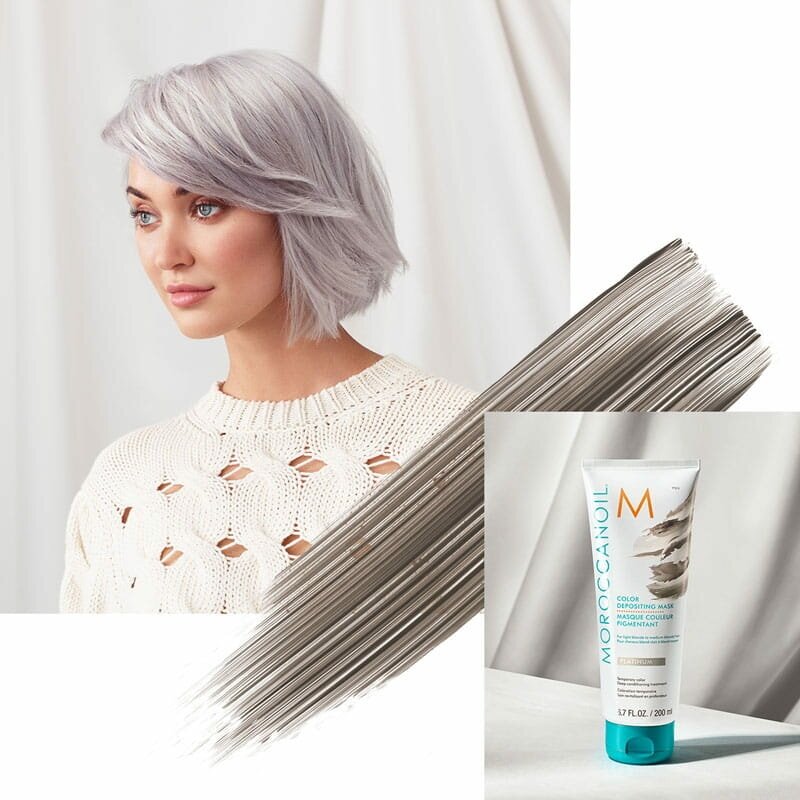Moroccanoil Маска тонирующая для волос Platinum, 30 мл