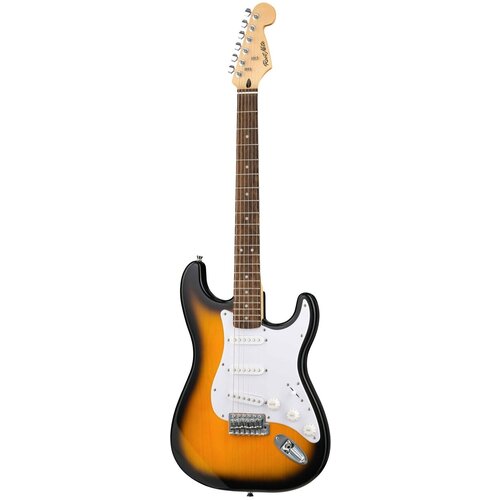 fender squier sonic strat mn 2 tone sunburst электрогитара цвет санберст ST202-BSB Электрогитара, коричневый санберст, Root Note