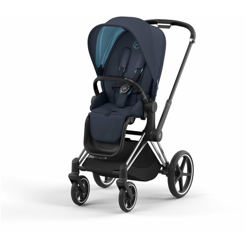 Коляска 3 в 1 Cybex PRIAM IV Soho Grey шасси Rosegold