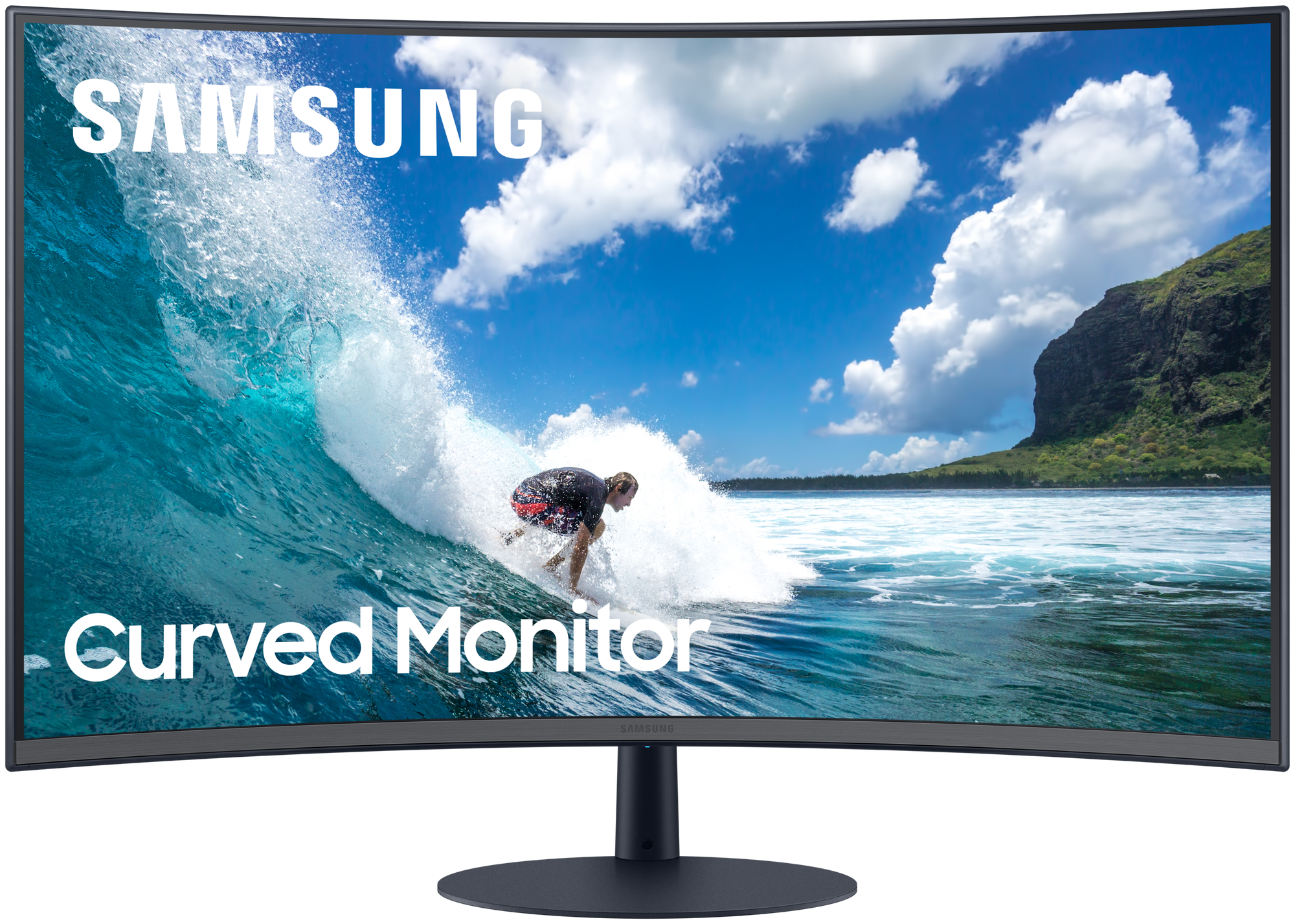 Монитор Samsung 31.5" C32t550fdr темно-серый VA LED 4ms 16:9 Hdmi M/M матовая 3000:1 250cd 178гр/178