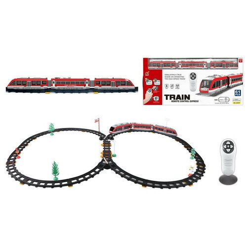 Железная дорога с пультом управления (длина полотна 387 см, свет, звук) - 2810Y