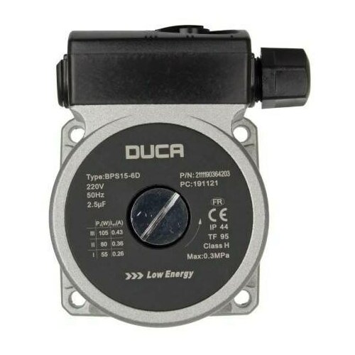 насос duca bps w 15 7 3 3 скорости 118w Двигатель циркуляционного насоса DUCA BPS 15-60D, 105W, 3 скорости