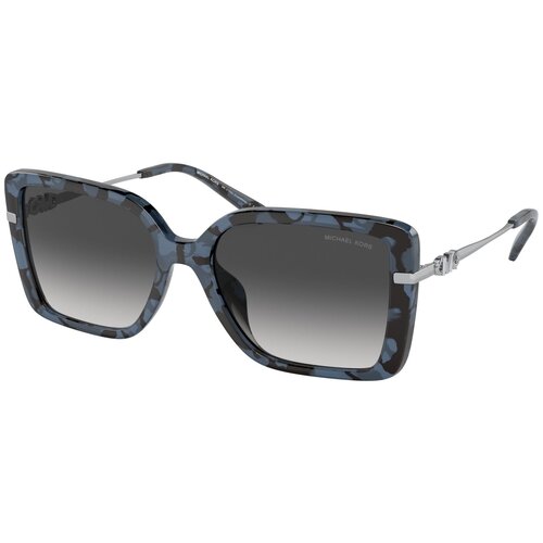 Солнцезащитные очки MICHAEL KORS, прямоугольные, оправа: металл, для женщин, синий