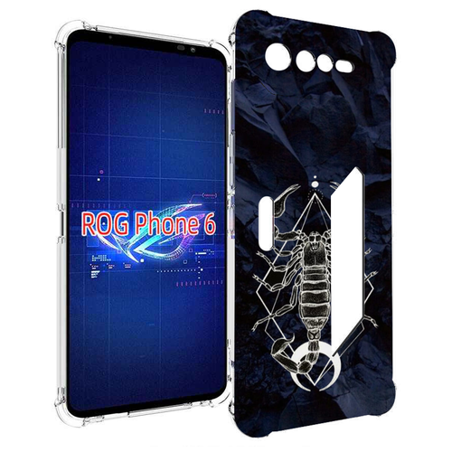 Чехол MyPads знак зодиака скорпион 3 для Asus ROG Phone 6 задняя-панель-накладка-бампер чехол mypads знак зодиака рак 3 для asus rog phone 6 задняя панель накладка бампер