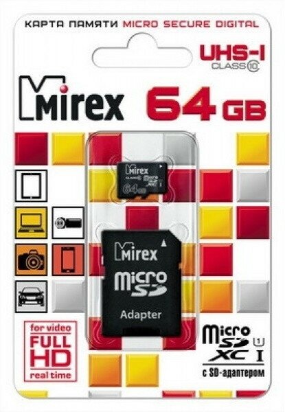 Карта памяти MIREX Micro SDХC MC10SD64 64GB - фото №13