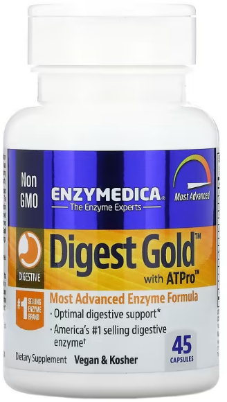 Enzymedica Digest Gold with ATPro (Пищеварительные ферменты) 45 капсул (Enzymedica)