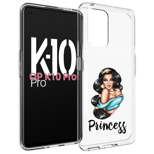 Чехол MyPads Принцесса-Жасмин женский для OPPO K10 Pro задняя-панель-накладка-бампер