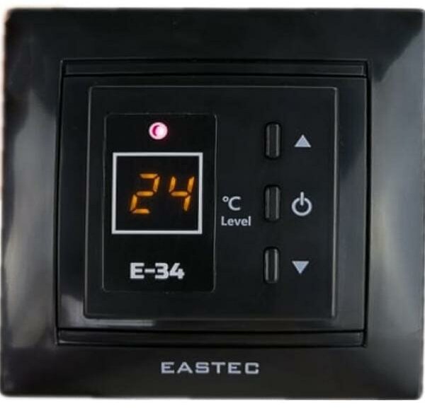 Терморегулятор для теплого пола Eastec E-34 черный (Legrand, Unica) - фотография № 1