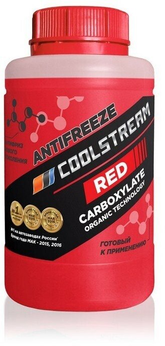 Антифриз Coolstream RED 0.9 л, 1 уп.