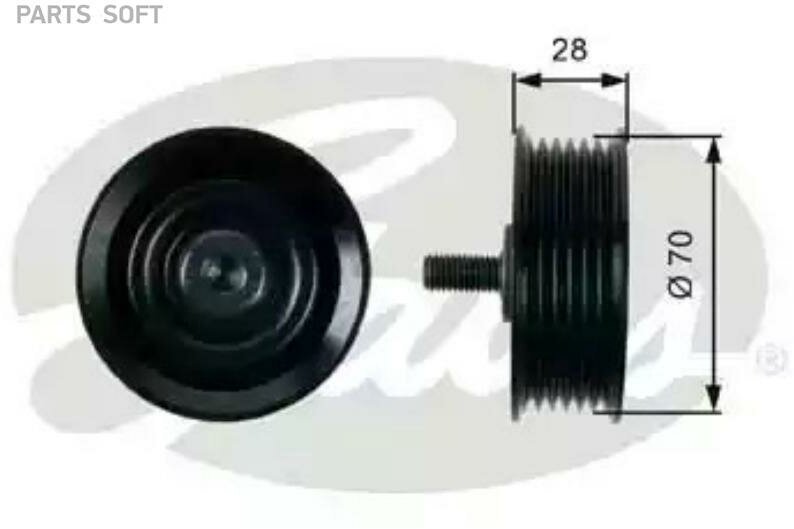 GATES T36410 Направляющий ролик привода вспомогательных агрегатов DriveAlign®