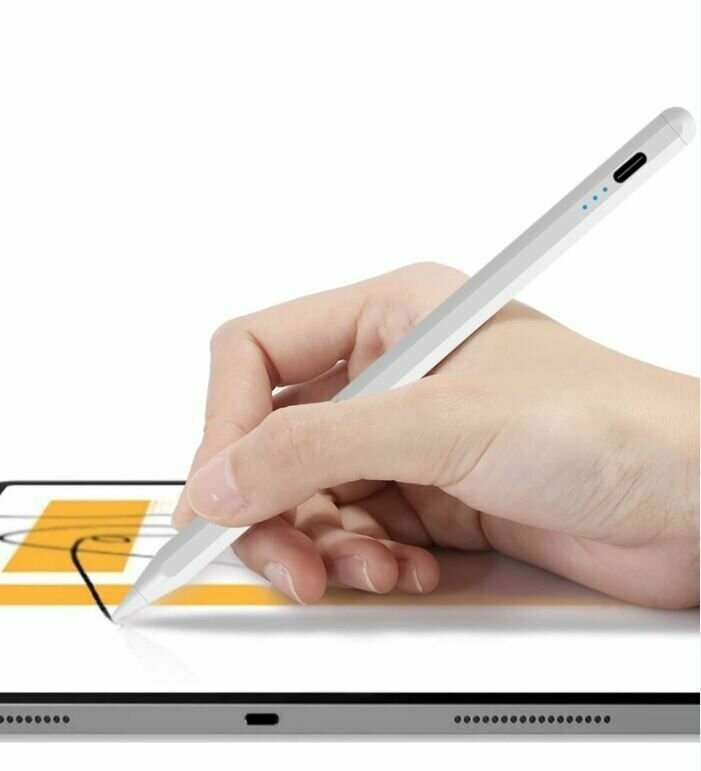 Стилус-перо-ручка Stylus Pencil Y7/ Универсальный перо для телефона и планшета iPad Android Windows белая