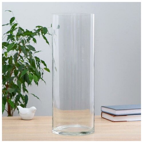 Ваза Трубка-147 h-40см d-14см толщина стекла 43мм 1677₽
