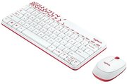 Клавиатура и мышь Logitech MK240 Nano White-Red USB