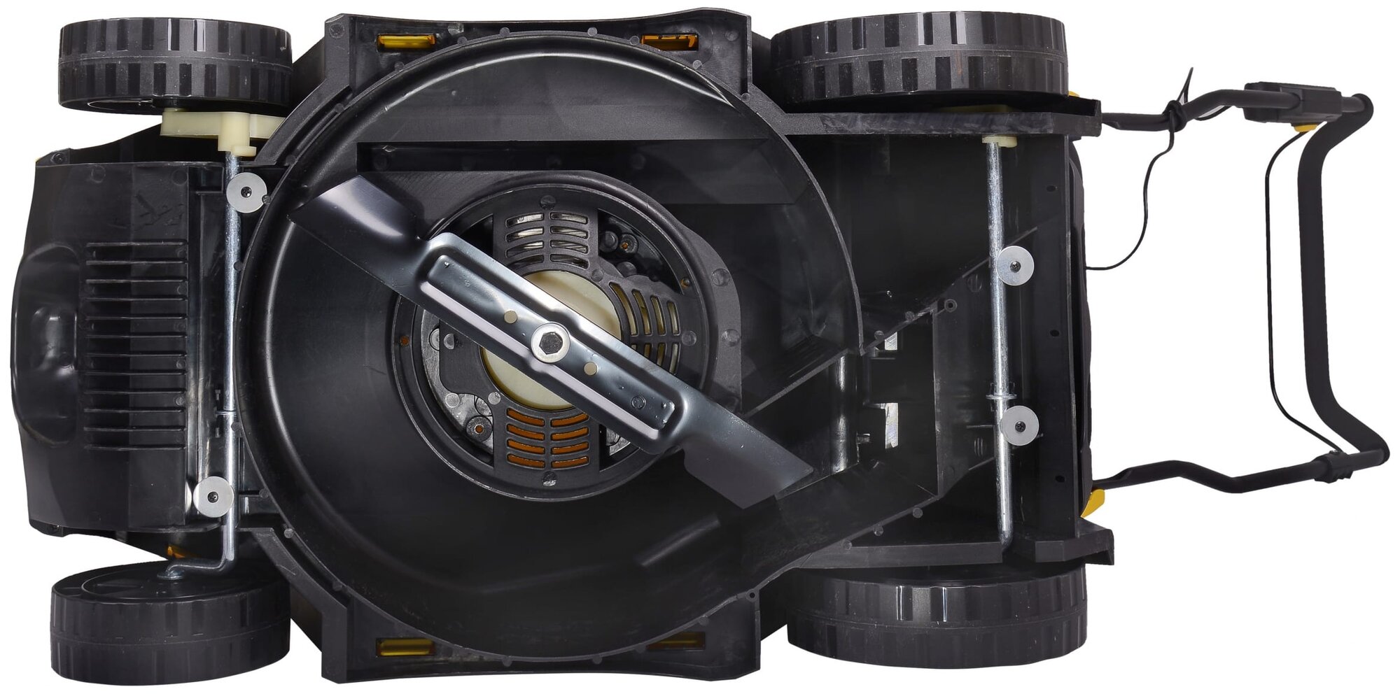 Газонокосилка аккумуляторная Huter CLM-36 Li 3300 об/мин, 4 А*ч, траво-к40 л, от 25 мм до 55 мм,аккумулятор и зарядное в комплекте - фотография № 4